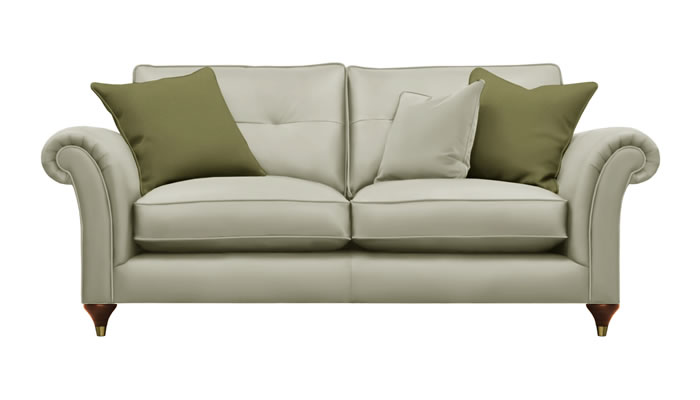 Parker Knoll Arlington Large 2 Seater Leather Sofa in Dove